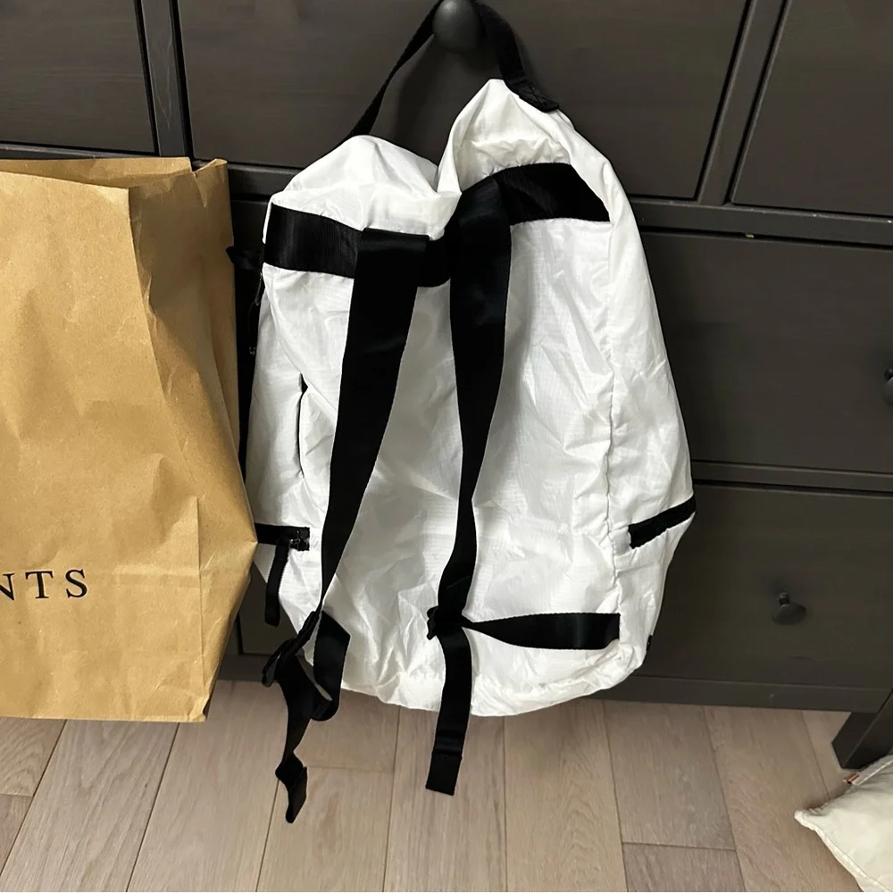 lululemon athletica White Backpack with Black Trim
